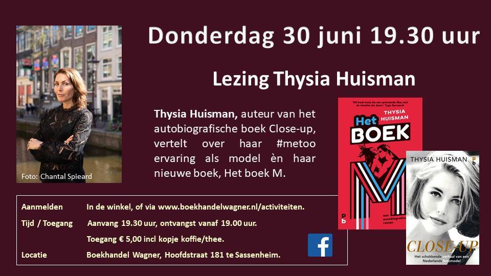 Uitnodiging: Lezing Thysia Huisman 30 juni 19.30