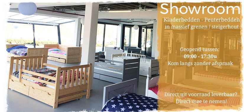 Kom bij ons langs! Showroom Kinderbedden en Peuterbedden